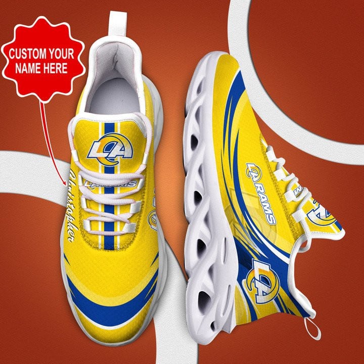 Los Angeles Rams Personalized Yezy Running Sneakers 406