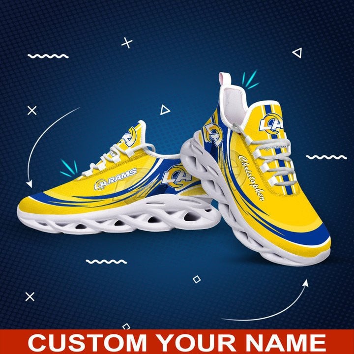 Los Angeles Rams Personalized Yezy Running Sneakers 406