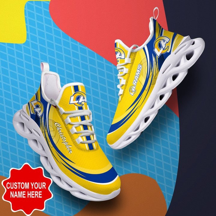 Los Angeles Rams Personalized Yezy Running Sneakers 406
