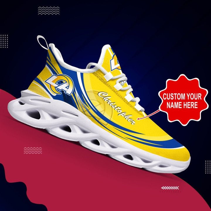 Los Angeles Rams Personalized Yezy Running Sneakers 406