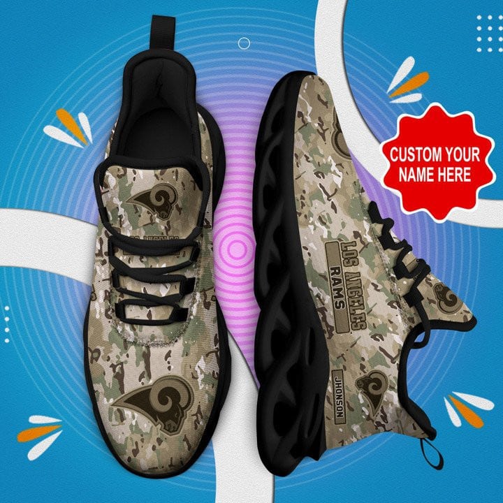 Los Angeles Rams Personalized Yezy Running Sneakers 408