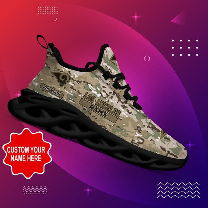 Los Angeles Rams Personalized Yezy Running Sneakers 408