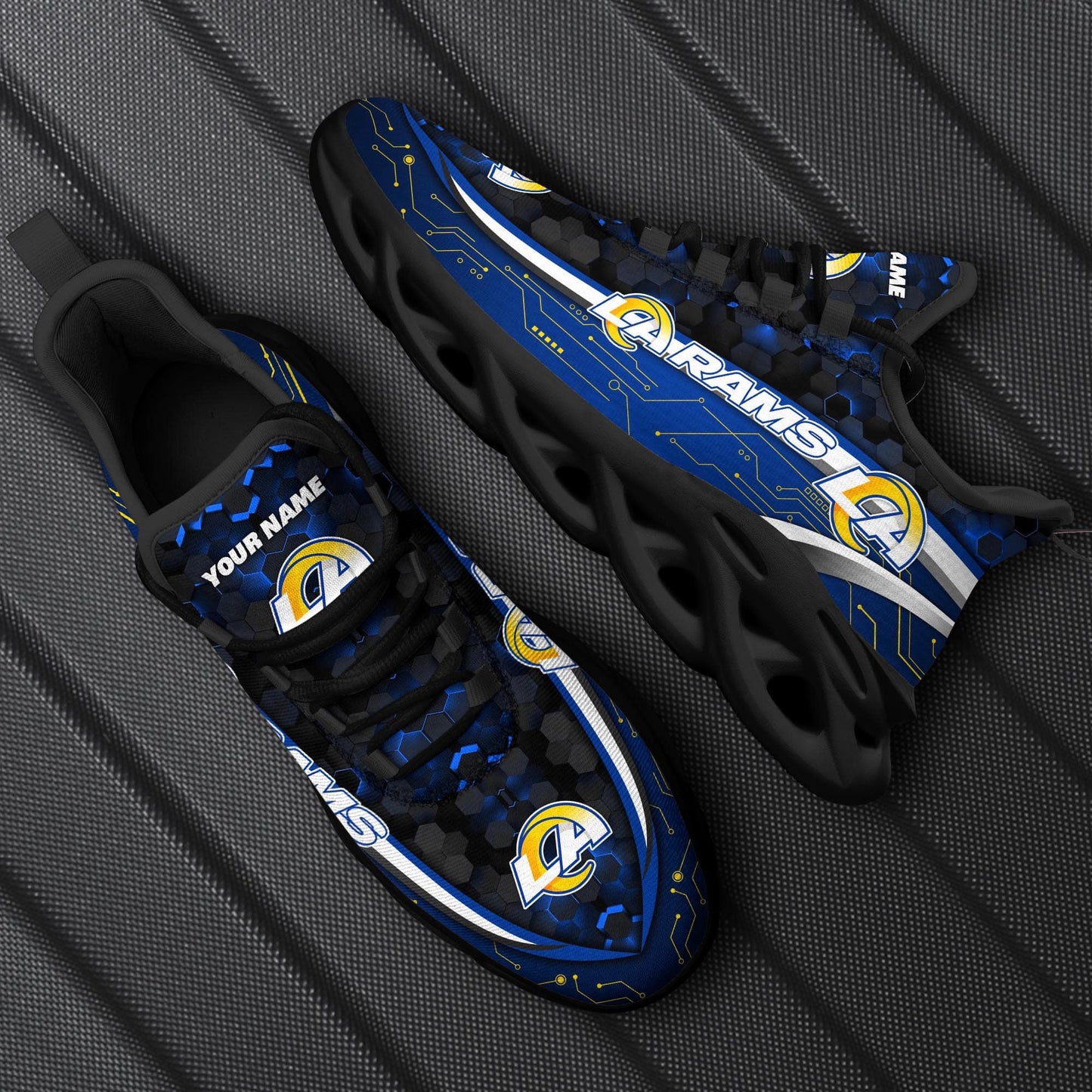 Los Angeles Rams Personalized Yezy Running Sneakers 70