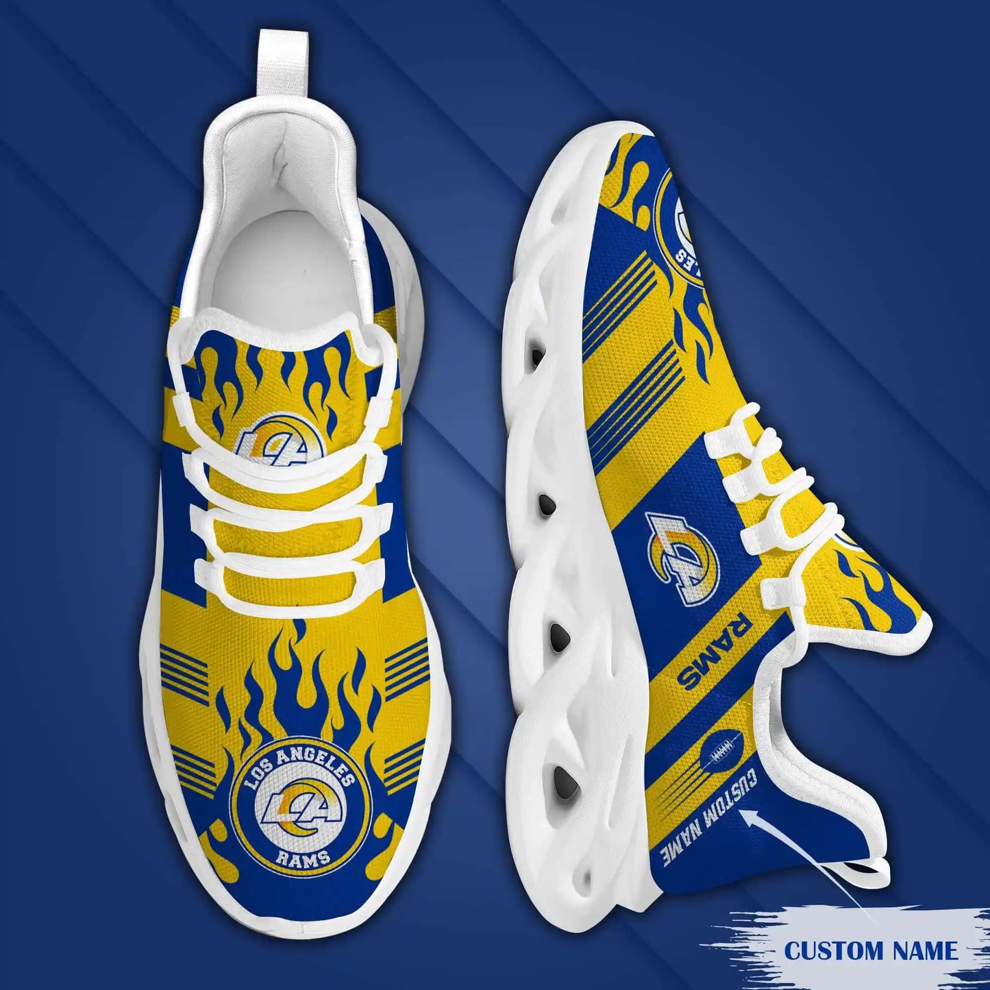 Los Angeles Rams Personalized Yezy Running Sneakers BB591