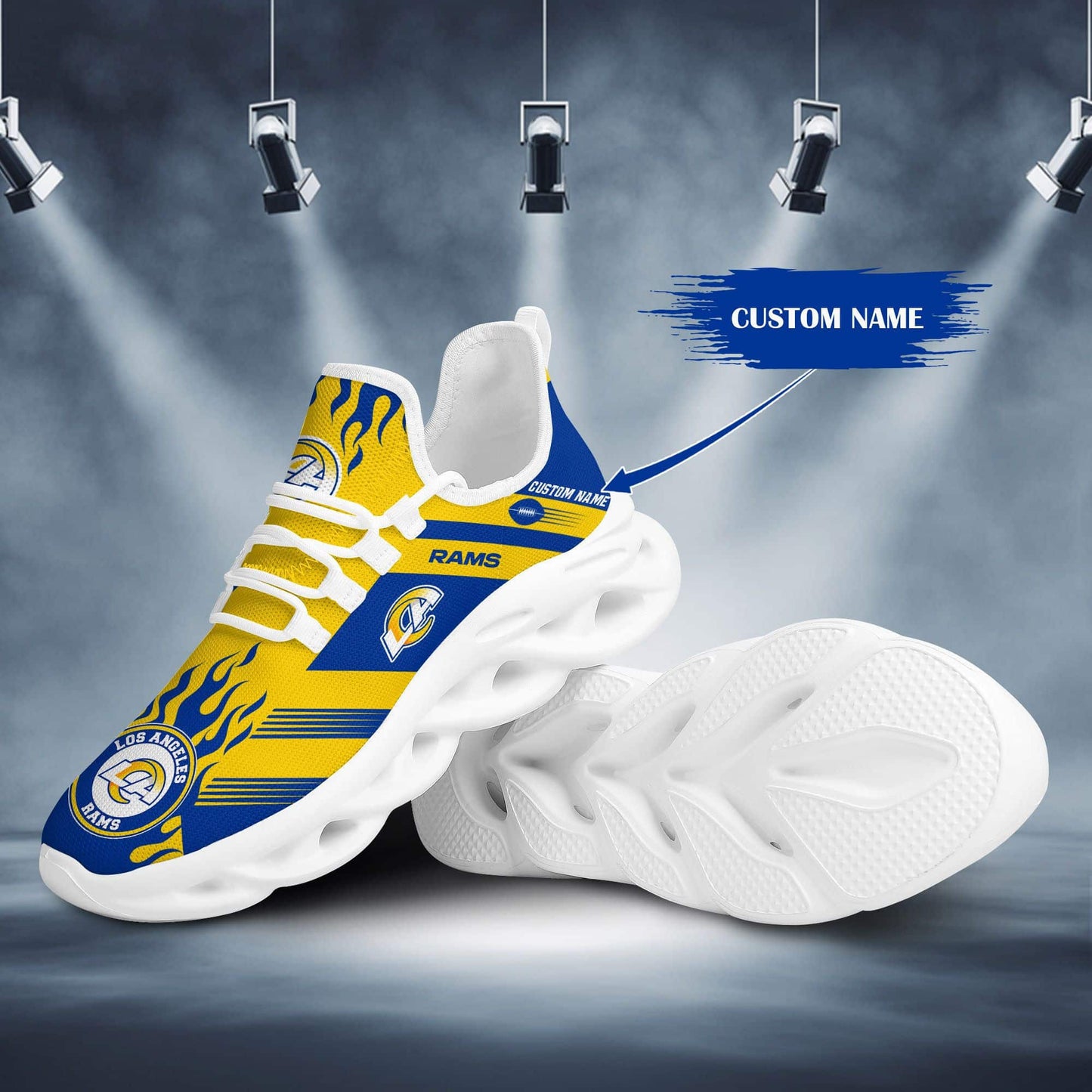 Los Angeles Rams Personalized Yezy Running Sneakers BB591