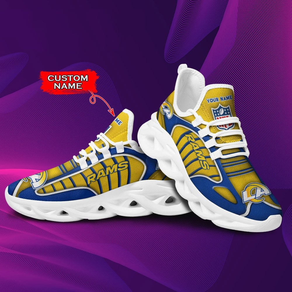 Los Angeles Rams Personalized Yezy Running Sneakers BG145