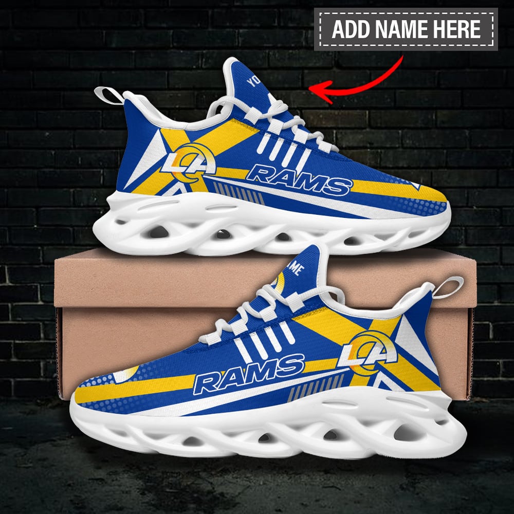 Los Angeles Rams Personalized Yezy Running Sneakers BG264