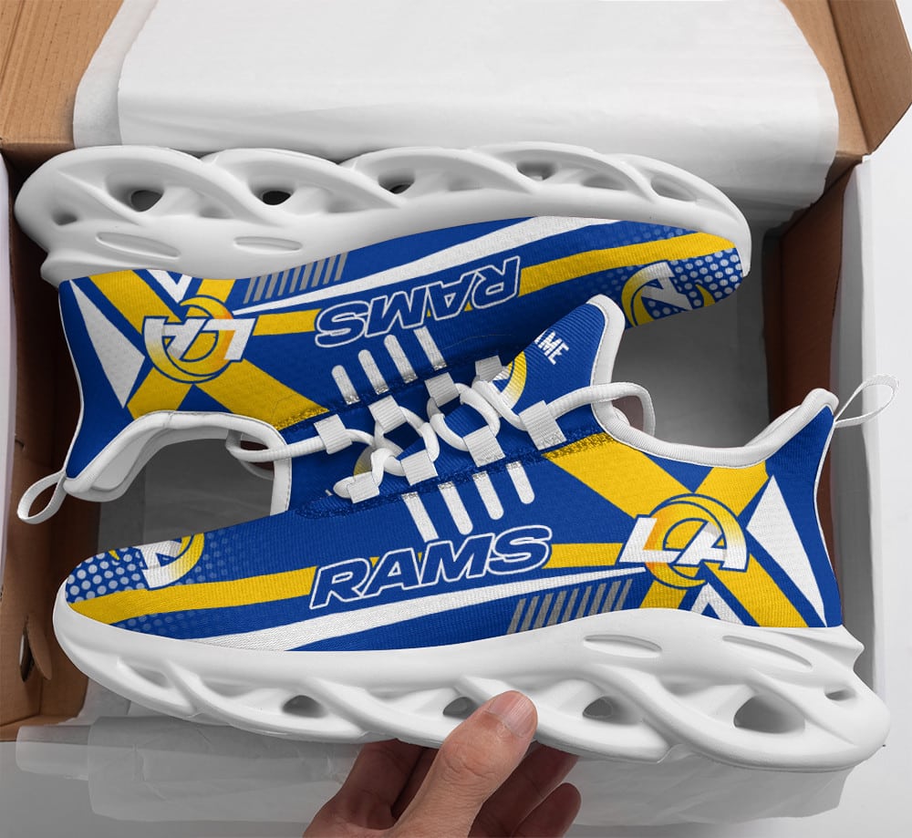 Los Angeles Rams Personalized Yezy Running Sneakers BG264
