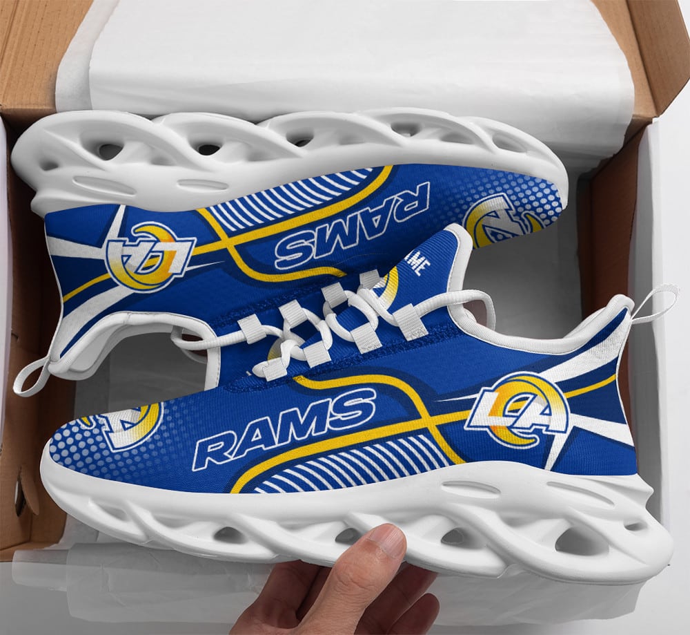 Los Angeles Rams Personalized Yezy Running Sneakers BG265