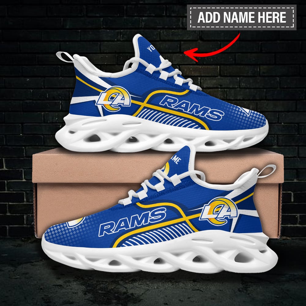 Los Angeles Rams Personalized Yezy Running Sneakers BG265