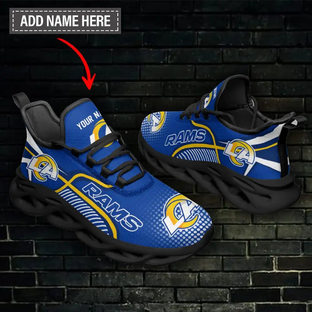Los Angeles Rams Personalized Yezy Running Sneakers BG265