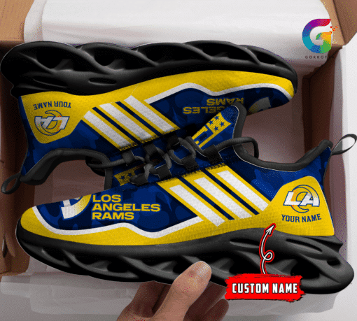 Los Angeles Rams Personalized Yezy Running Sneakers BG315