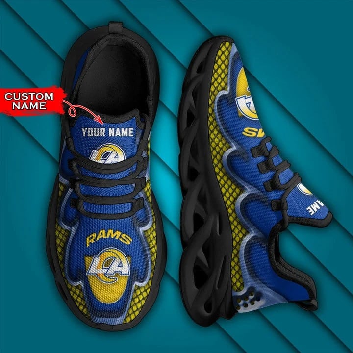 Los Angeles Rams Personalized Yezy Running Sneakers BG418
