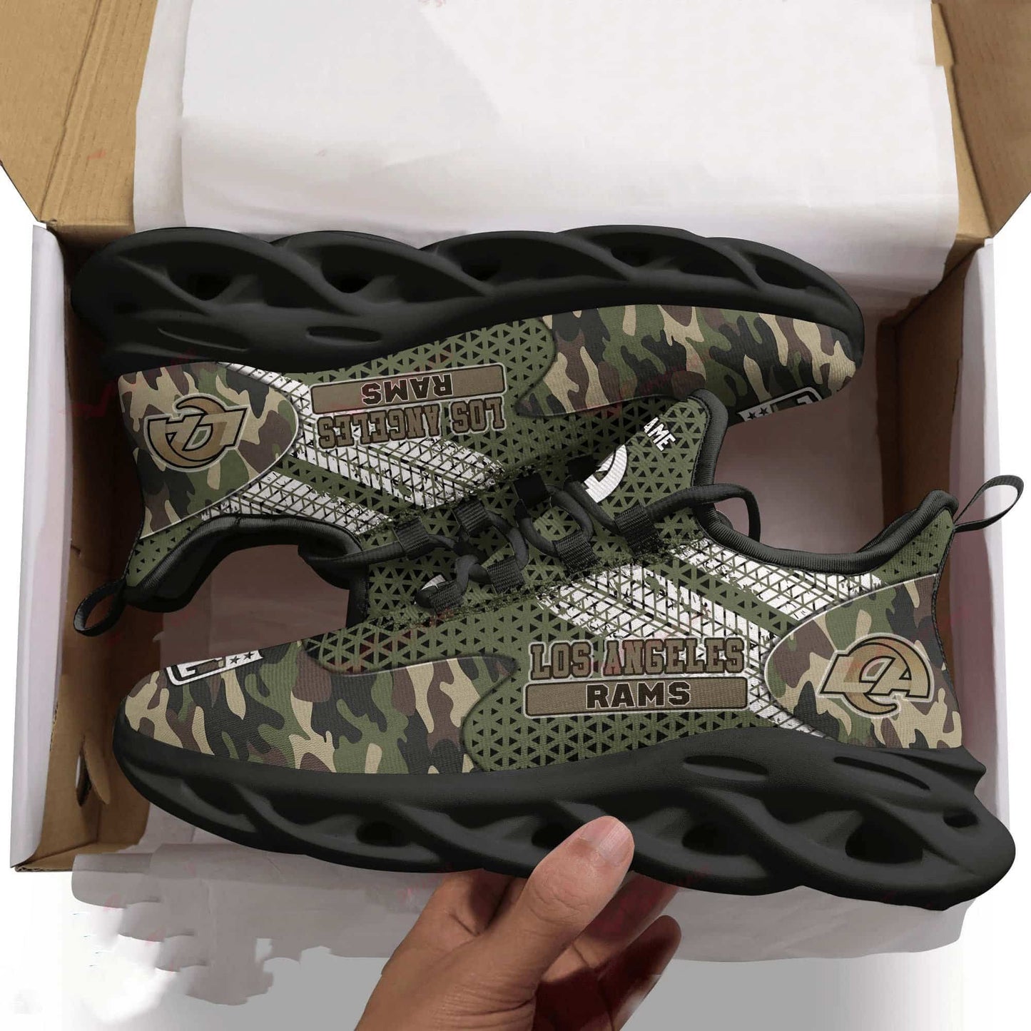 Los Angeles Rams Personalized Yezy Running Sneakers SPD608