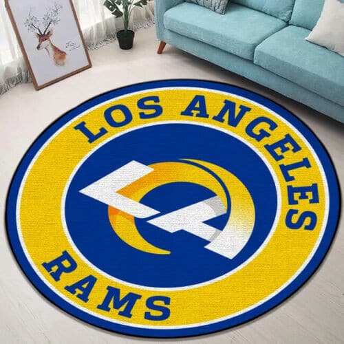 Los Angeles Rams Round Rug 41