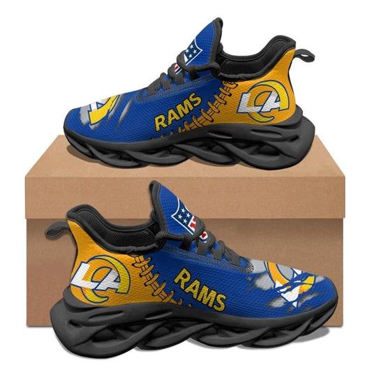 Los Angeles Rams Sneakers 3D Max Soul Shoes