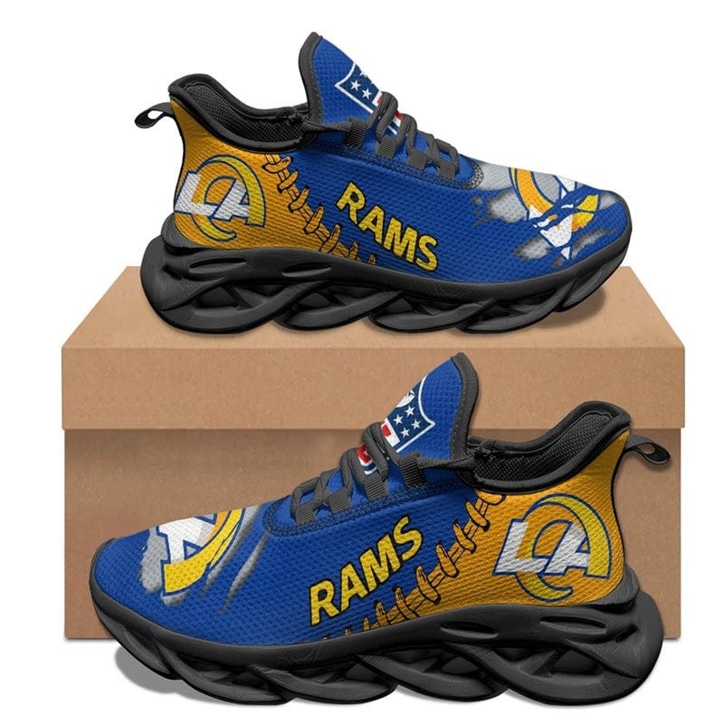 Los Angeles Rams Sneakers 3D Max Soul Shoes
