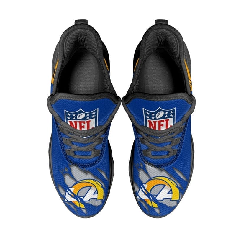 Los Angeles Rams Sneakers 3D Max Soul Shoes