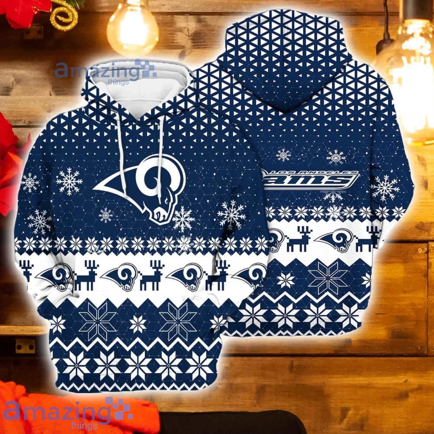 Los Angeles Rams Christmas Hoodie BBHD869