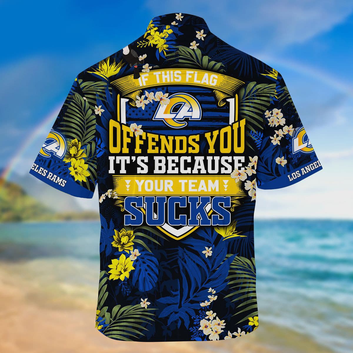 Los Angeles Rams Summer Hawaiian Shirt 7
