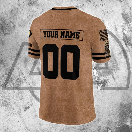 Los Angeles Rams Personalized V-neck Football Jersey Sport Gifts For Fan AZCVFJ083