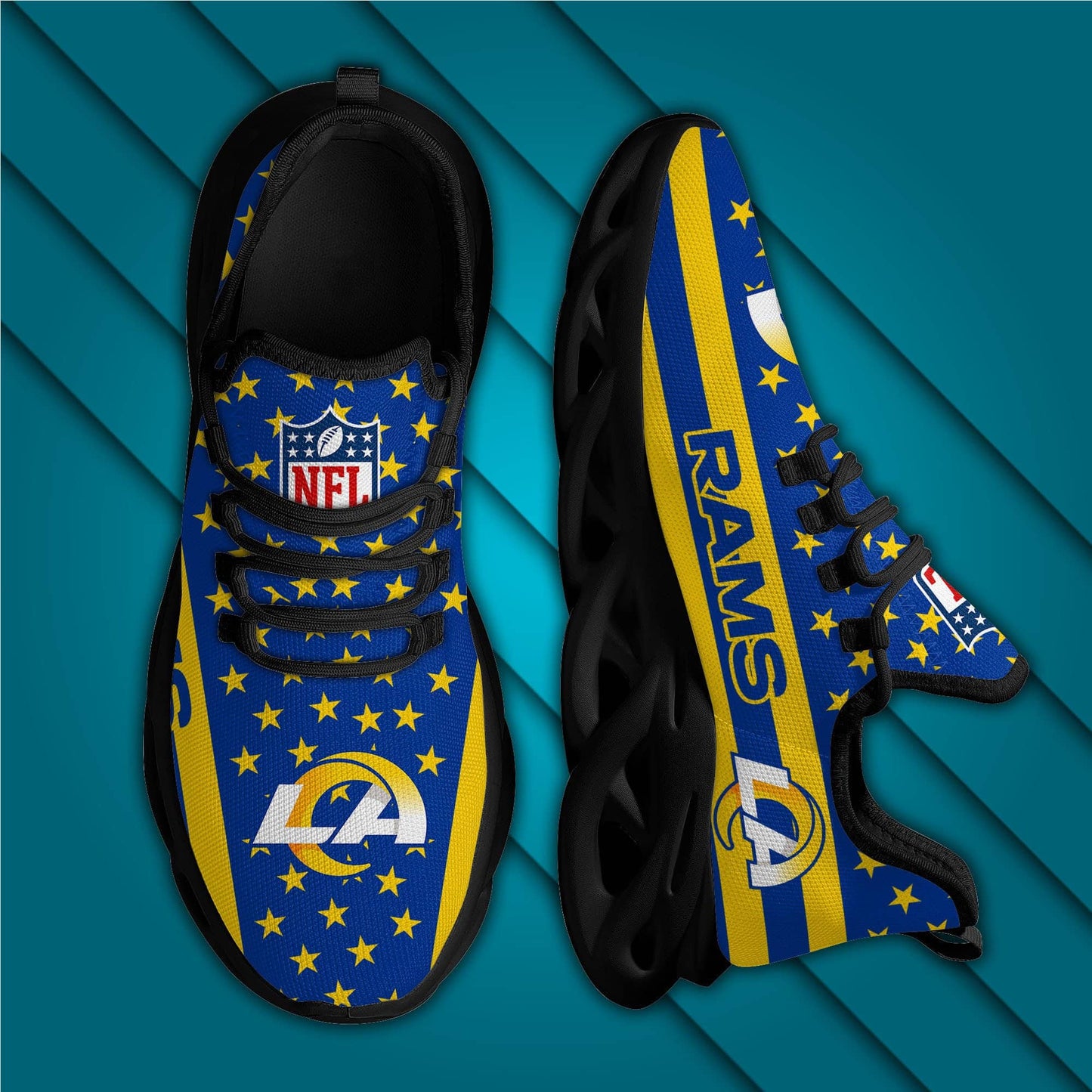 Los Angeles Rams Yezy Running Sneakers 37