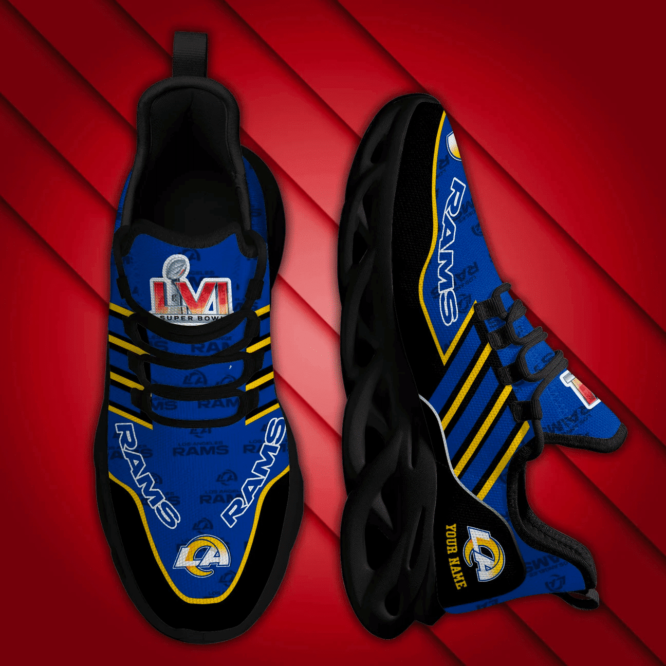 Los Angeles Rams Yezy Running Sneakers 419