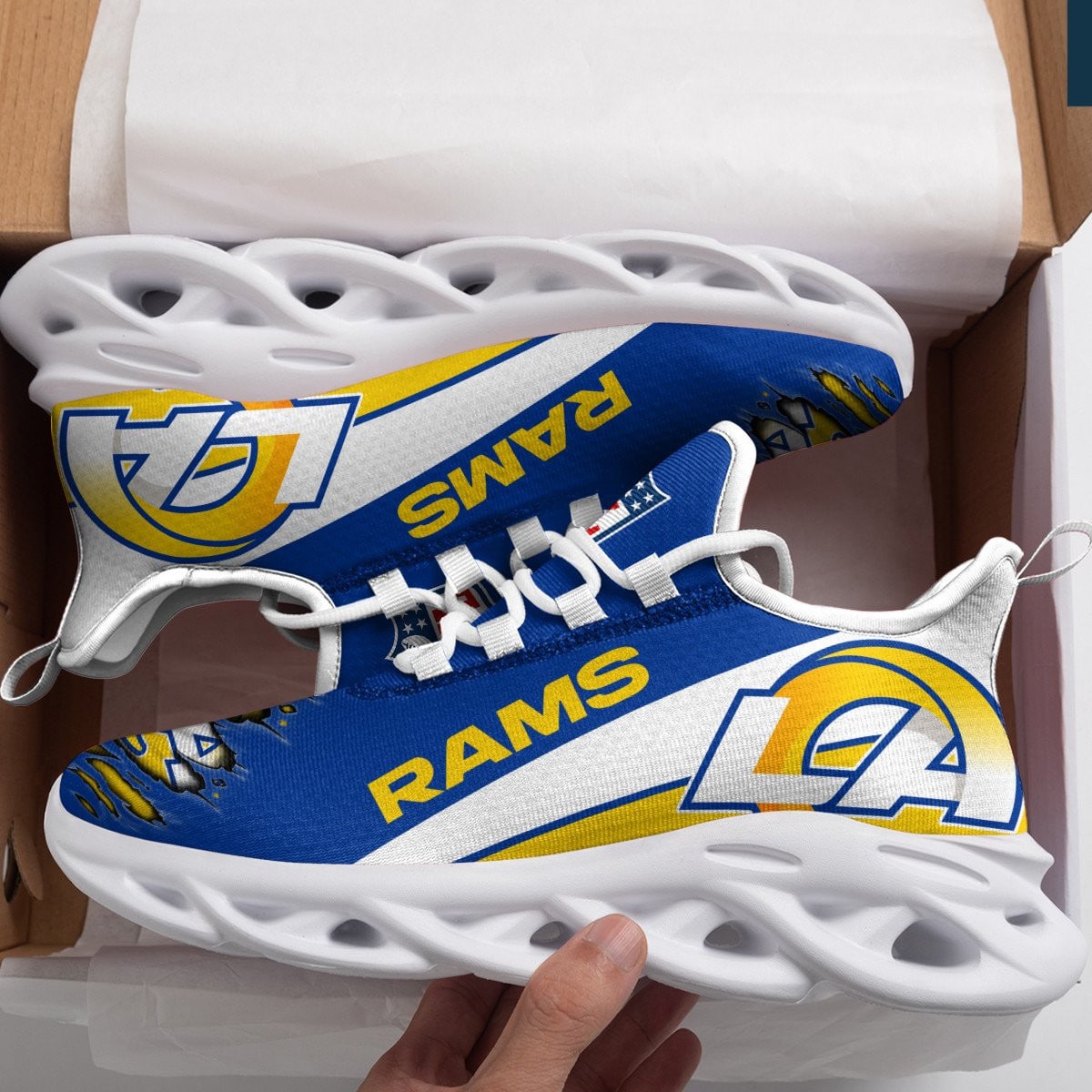 Los Angeles Rams Yezy Running Sneakers 962