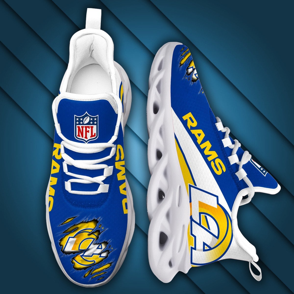 Los Angeles Rams Yezy Running Sneakers 962