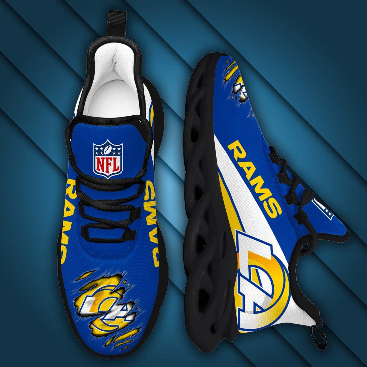 Los Angeles Rams Yezy Running Sneakers 962