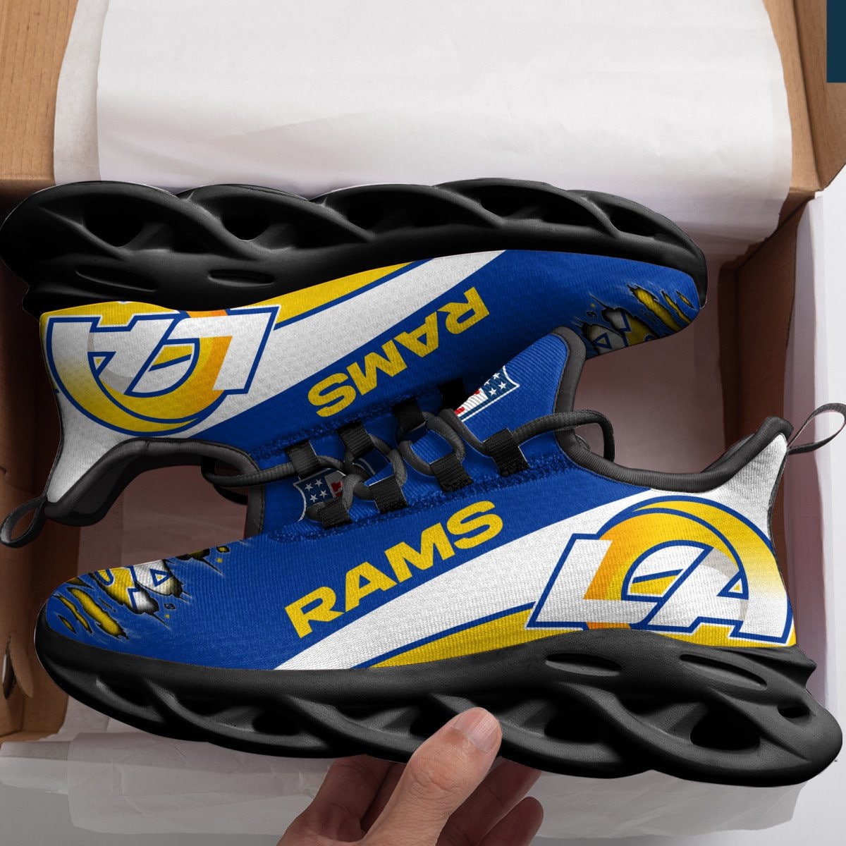 Los Angeles Rams Yezy Running Sneakers 962