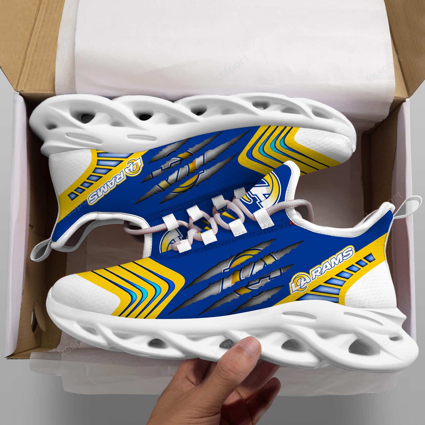 Los Angeles Rams Yezy Running Sneakers BB410