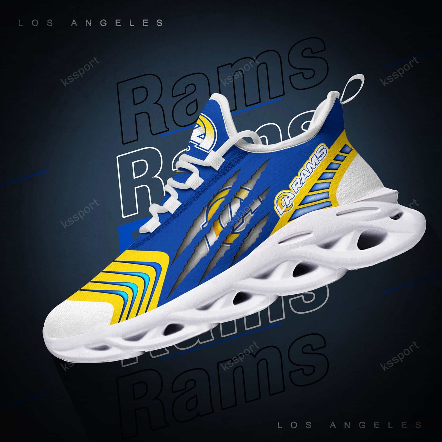 Los Angeles Rams Yezy Running Sneakers BB410