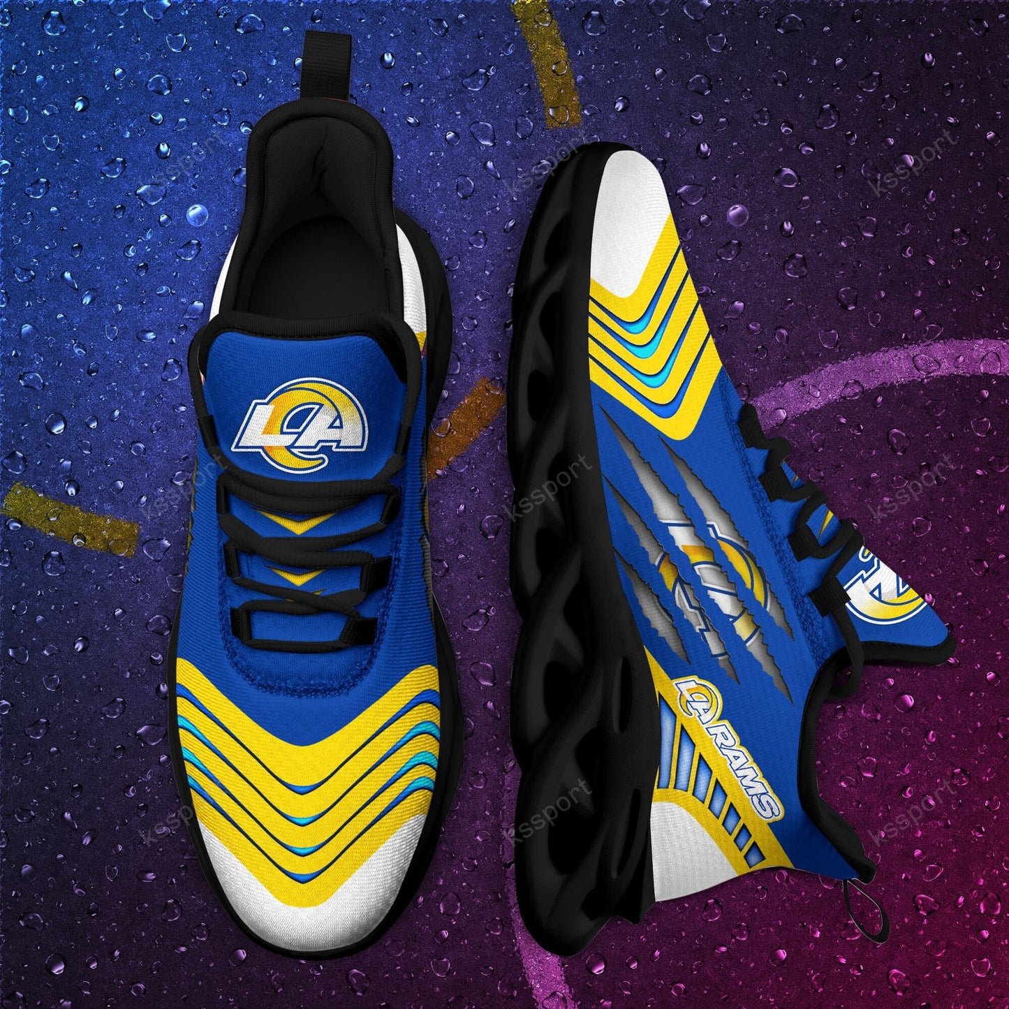 Los Angeles Rams Yezy Running Sneakers BB410