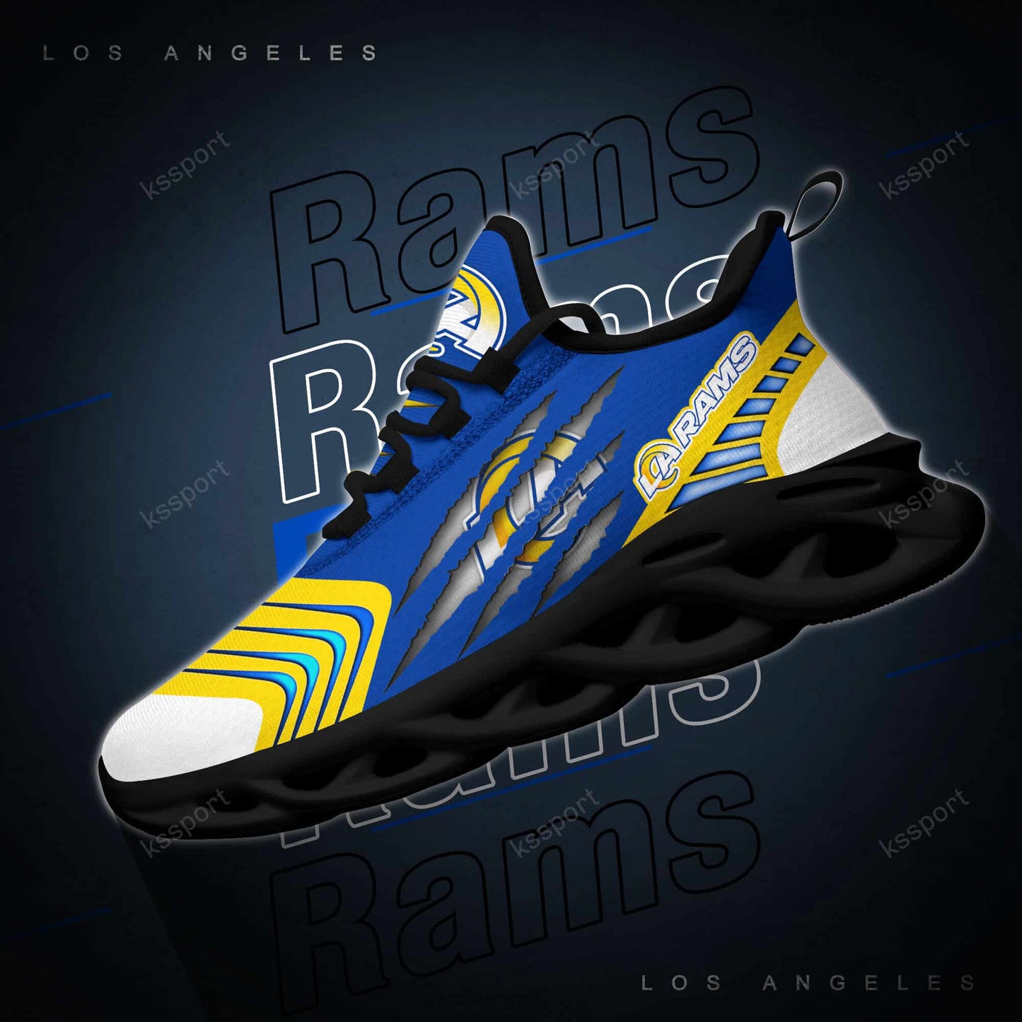Los Angeles Rams Yezy Running Sneakers BB410