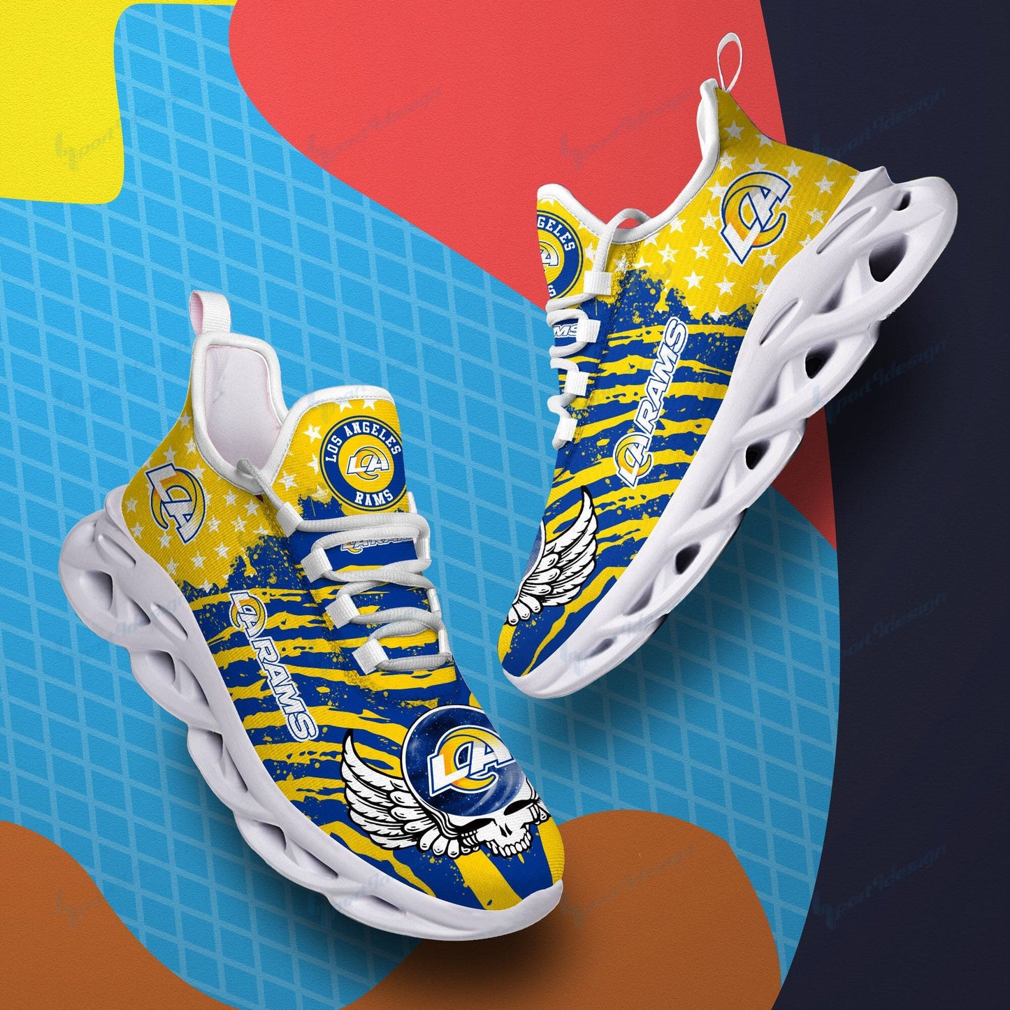 Los Angeles Rams Yezy Running Sneakers BB754