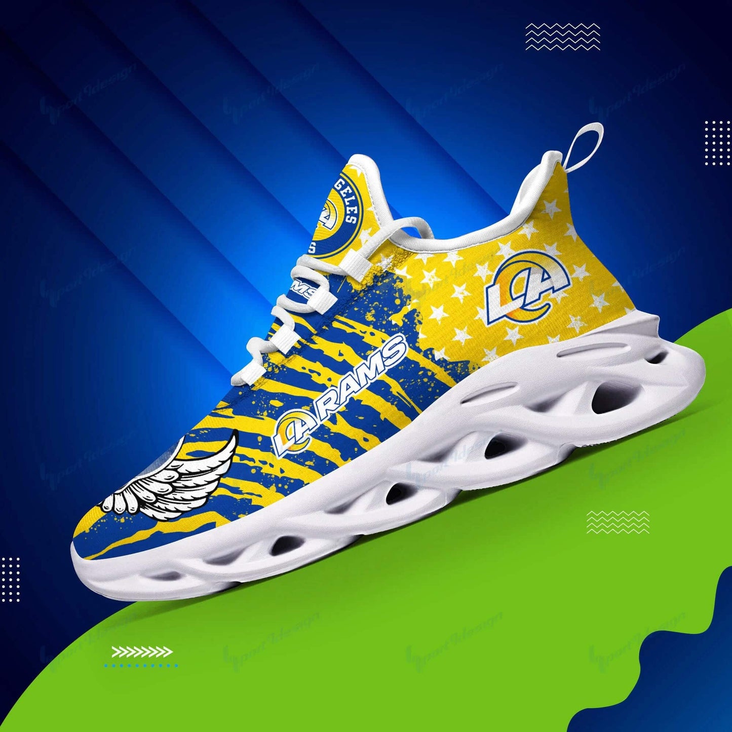 Los Angeles Rams Yezy Running Sneakers BB754