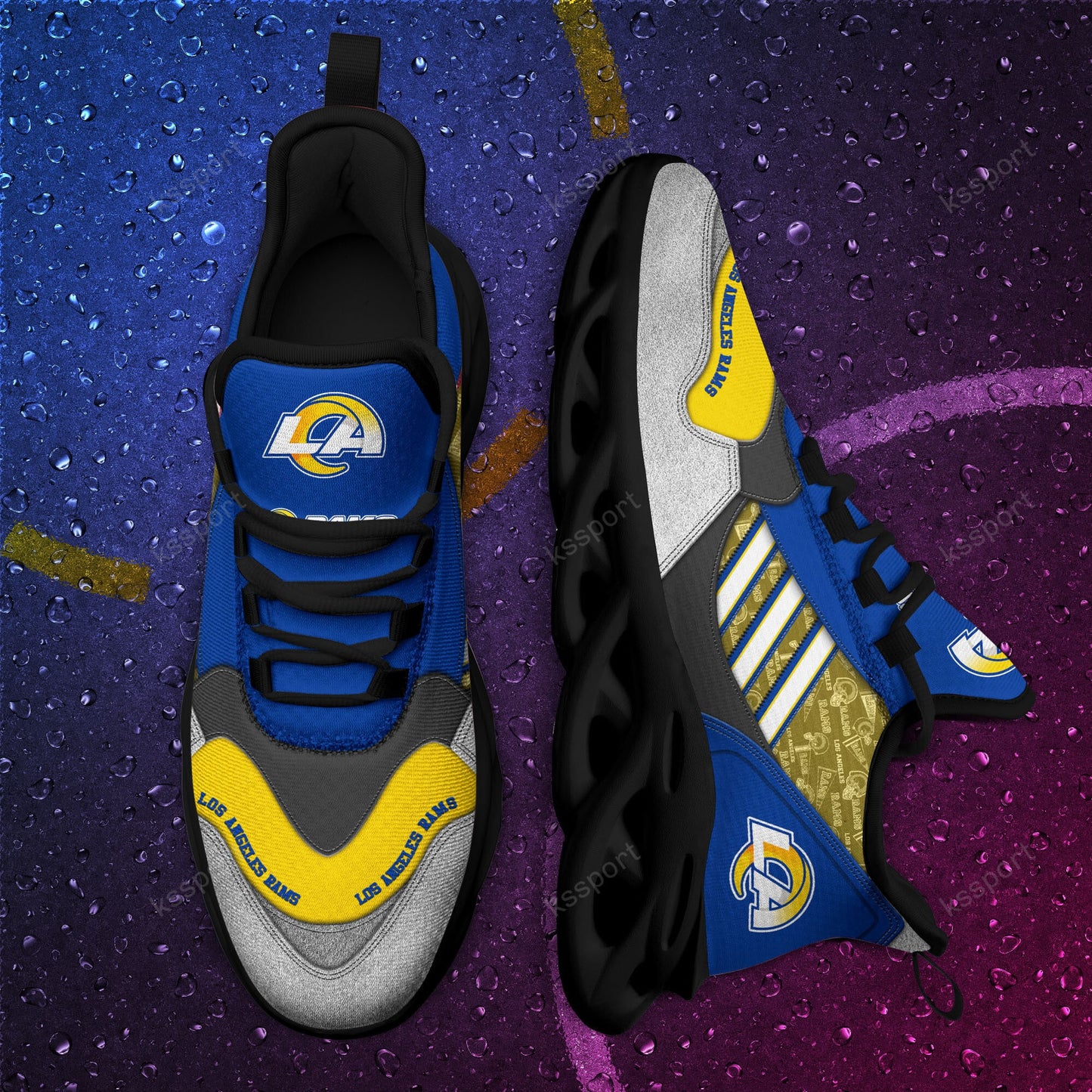 Los Angeles Rams Yezy Running Sneakers BG736