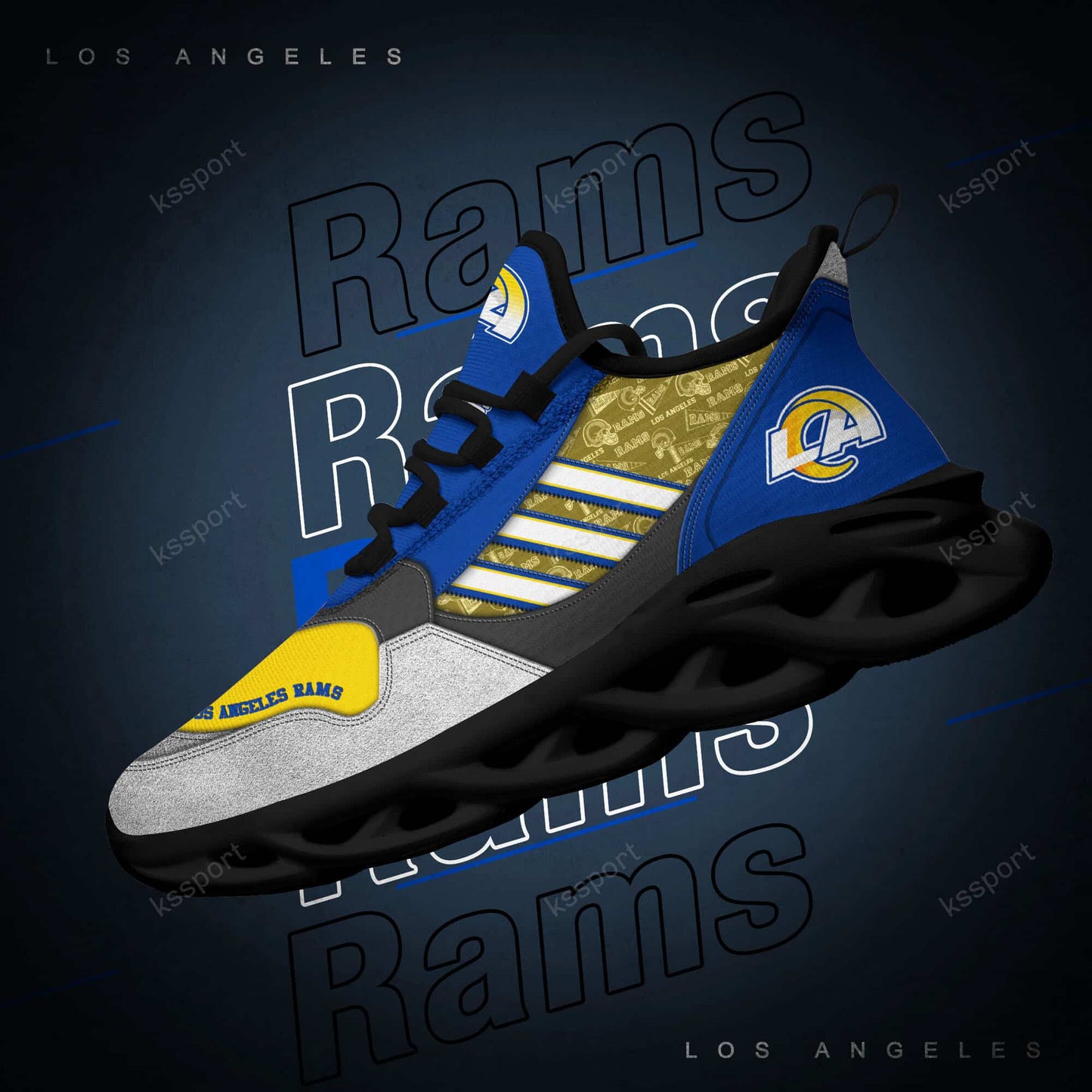 Los Angeles Rams Yezy Running Sneakers BG736