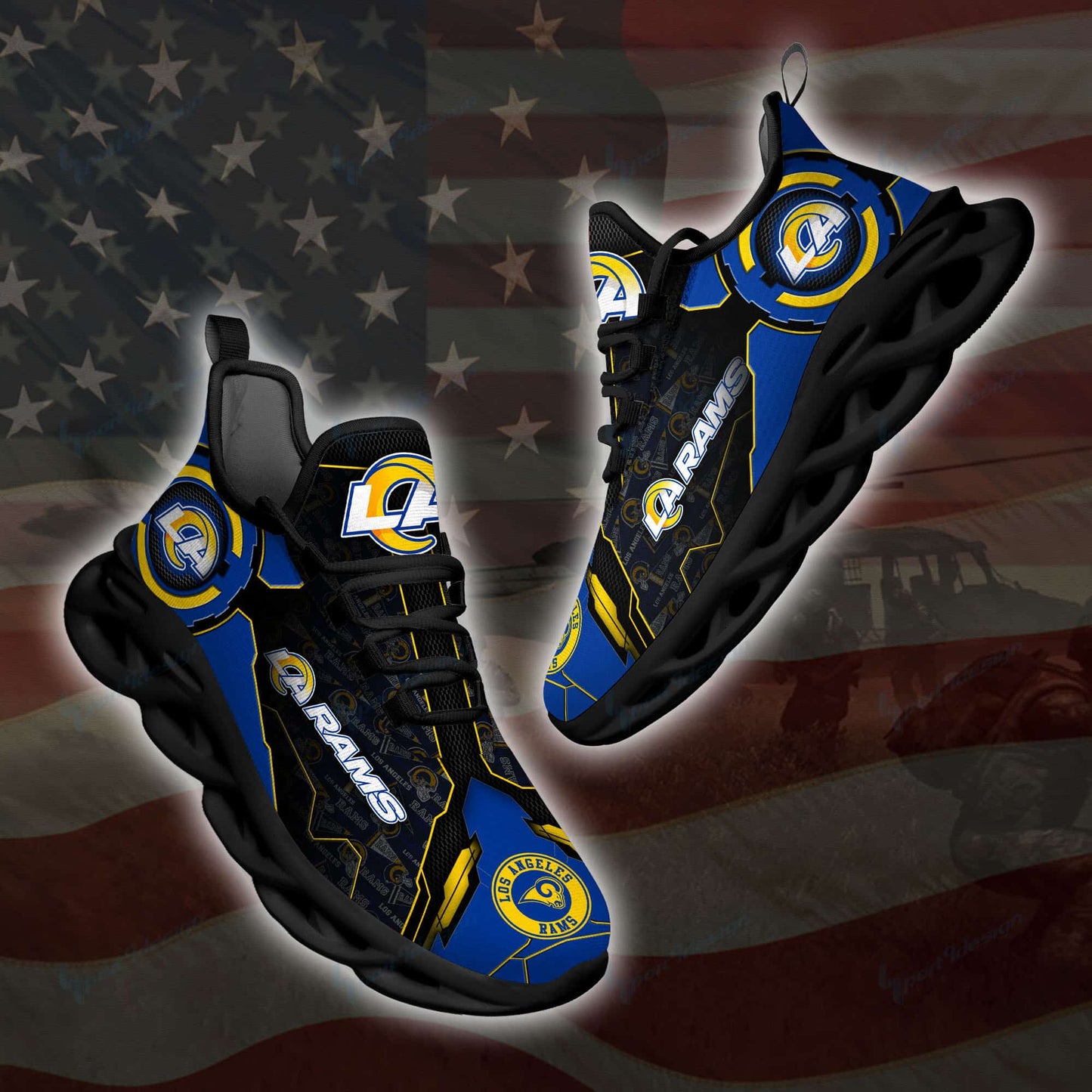 Los Angeles Rams Yezy Running Sneakers SPD22