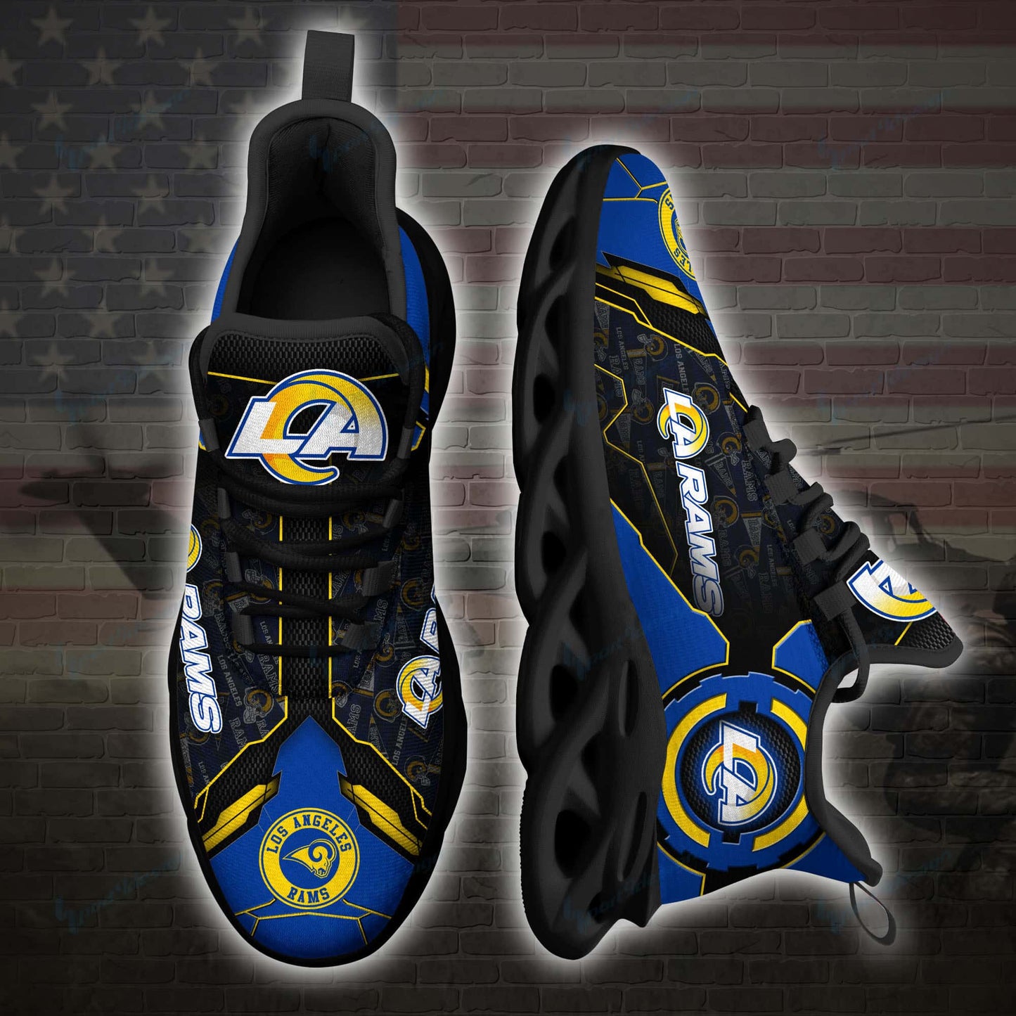 Los Angeles Rams Yezy Running Sneakers SPD22