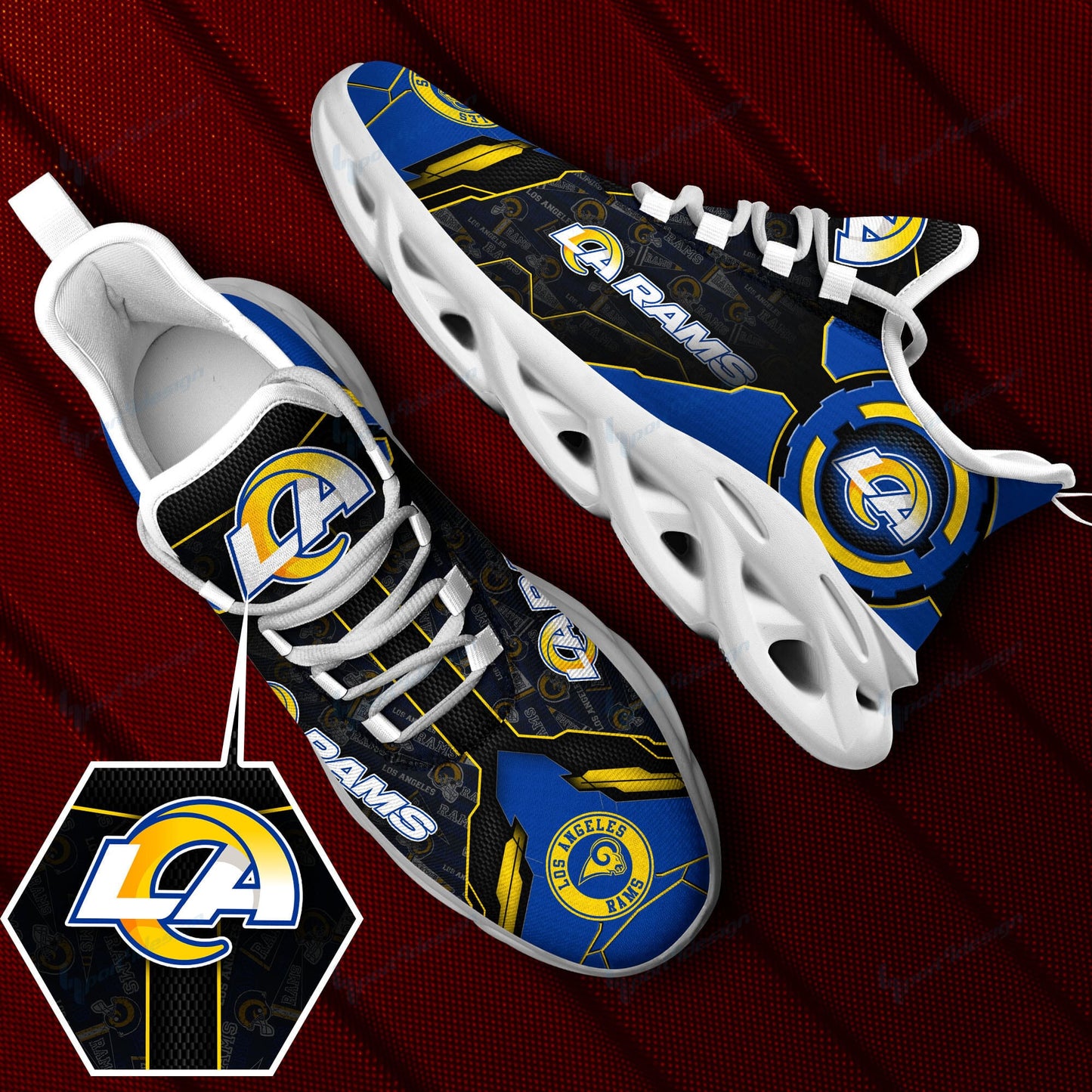 Los Angeles Rams Yezy Running Sneakers SPD22