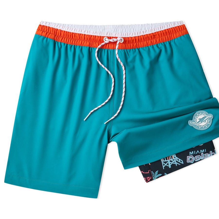 Miami Dolphins New Trending Men Double Layer Casual Shorts AZHADLCS000039
