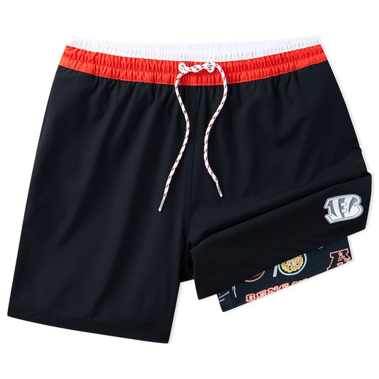 Cincinnati Bengals New Trending Men Double Layer Casual Shorts AZHADLCS000019