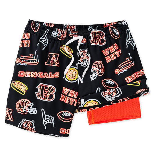 Cincinnati Bengals New Trending Men Double Layer Casual Shorts AZHADLCS000018