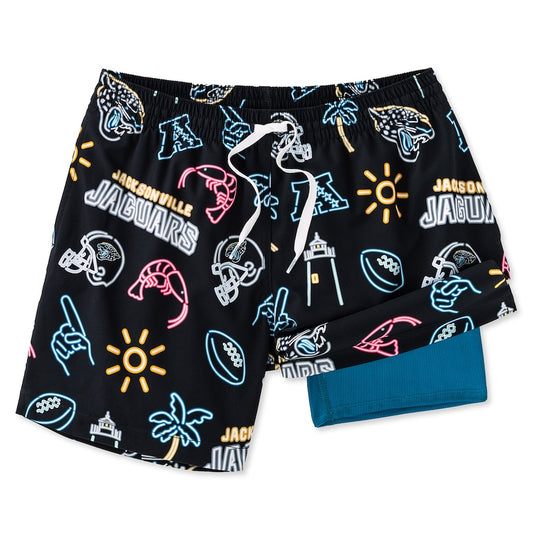 Jacksonville Jaguars New Trending Men Double Layer Casual Shorts AZHADLCS000030