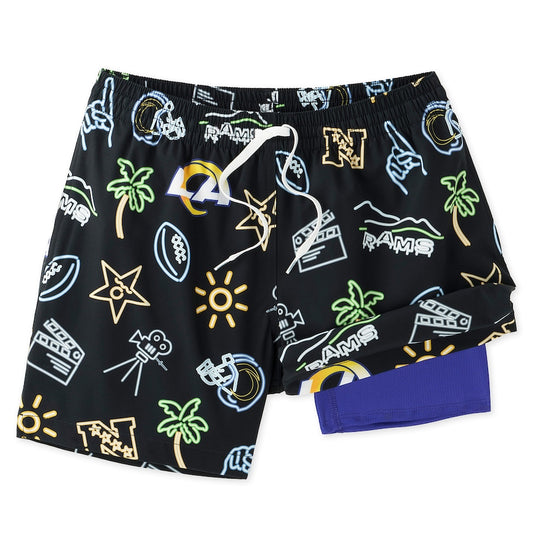Los Angeles Rams New Trending Men Double Layer Casual Shorts AZHADLCS000036