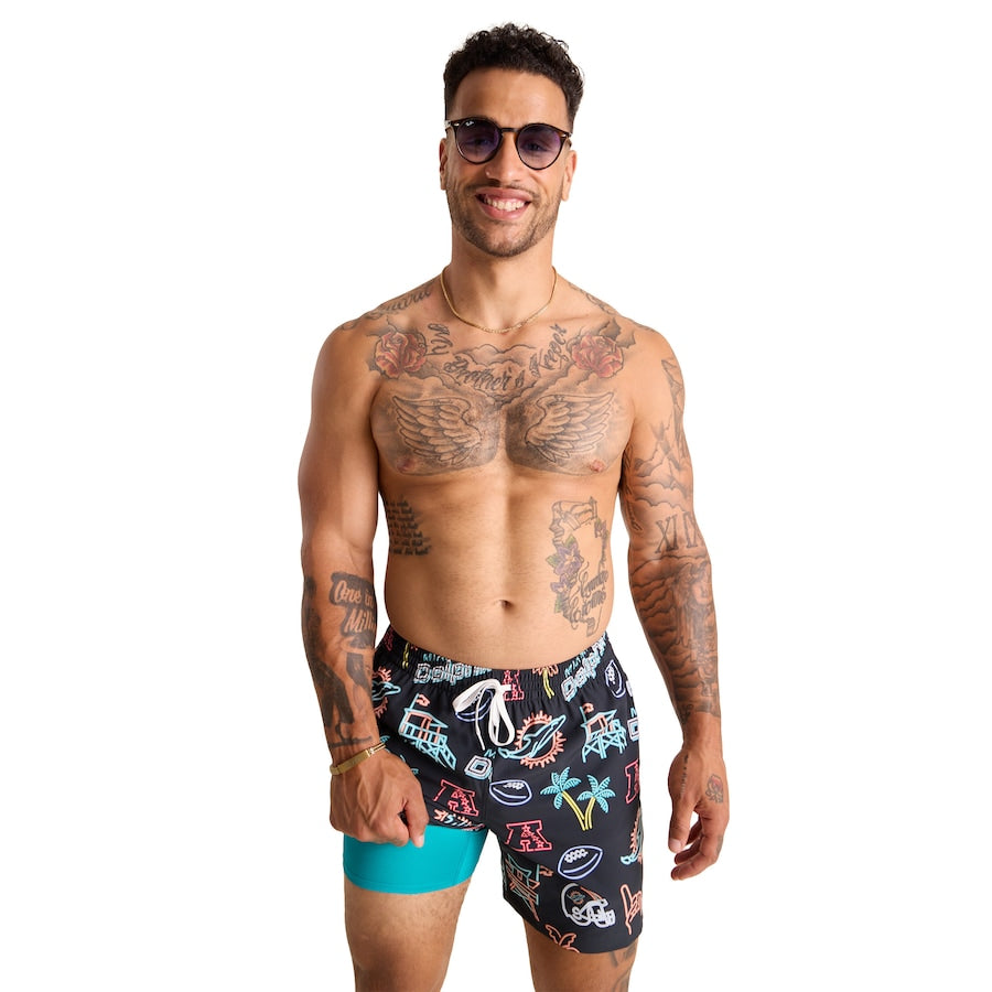 Miami Dolphins New Trending Men Double Layer Casual Shorts AZHADLCS000038