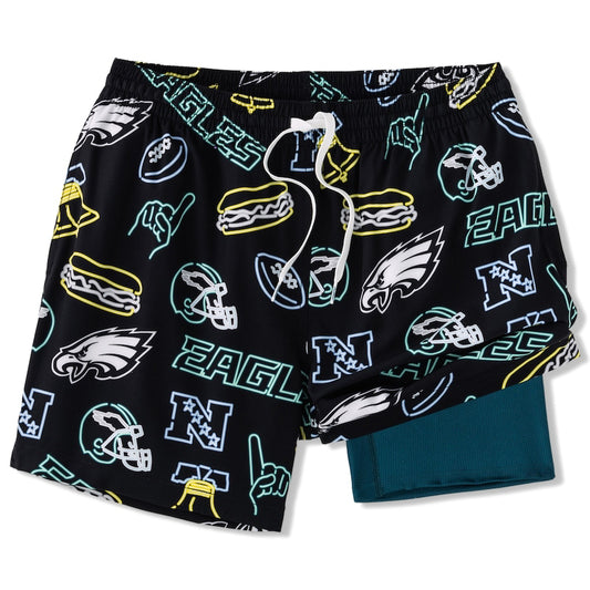 Philadelphia Eagles New Trending Men Double Layer Casual Shorts AZHADLCS000046