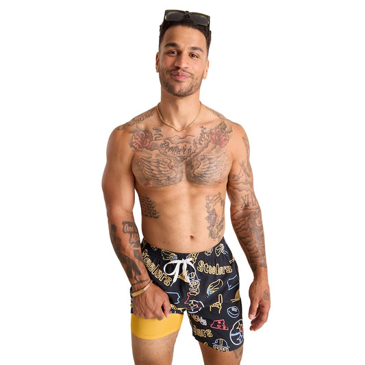 Pittsburgh Steelers New Trending Men Double Layer Casual Shorts AZHADLCS000048
